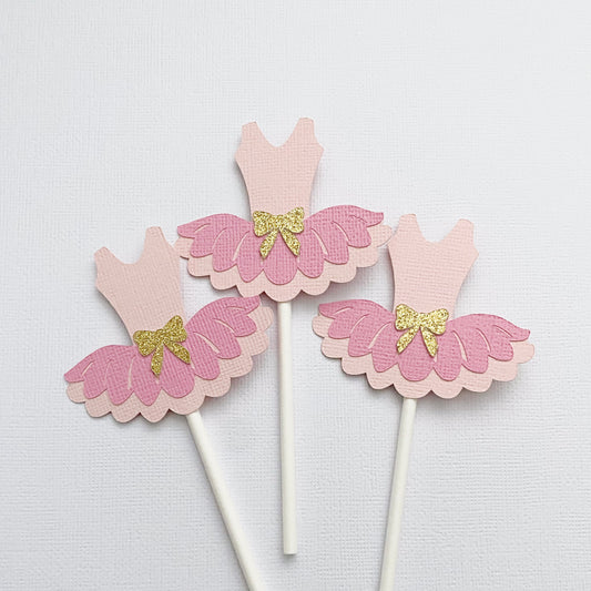 Ballerina Tutu Cupcake Toppers
