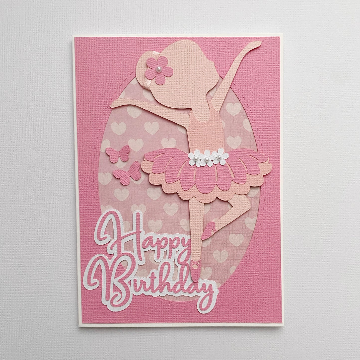 Ballerina ballet birthday card. Happy Birthday.