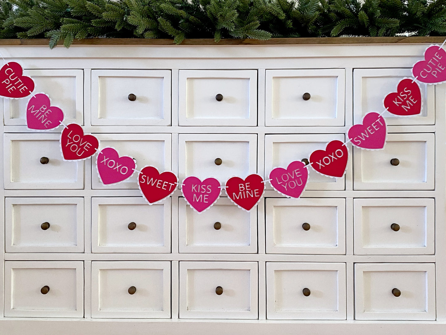 Candy Hearts, Valentines day banner.