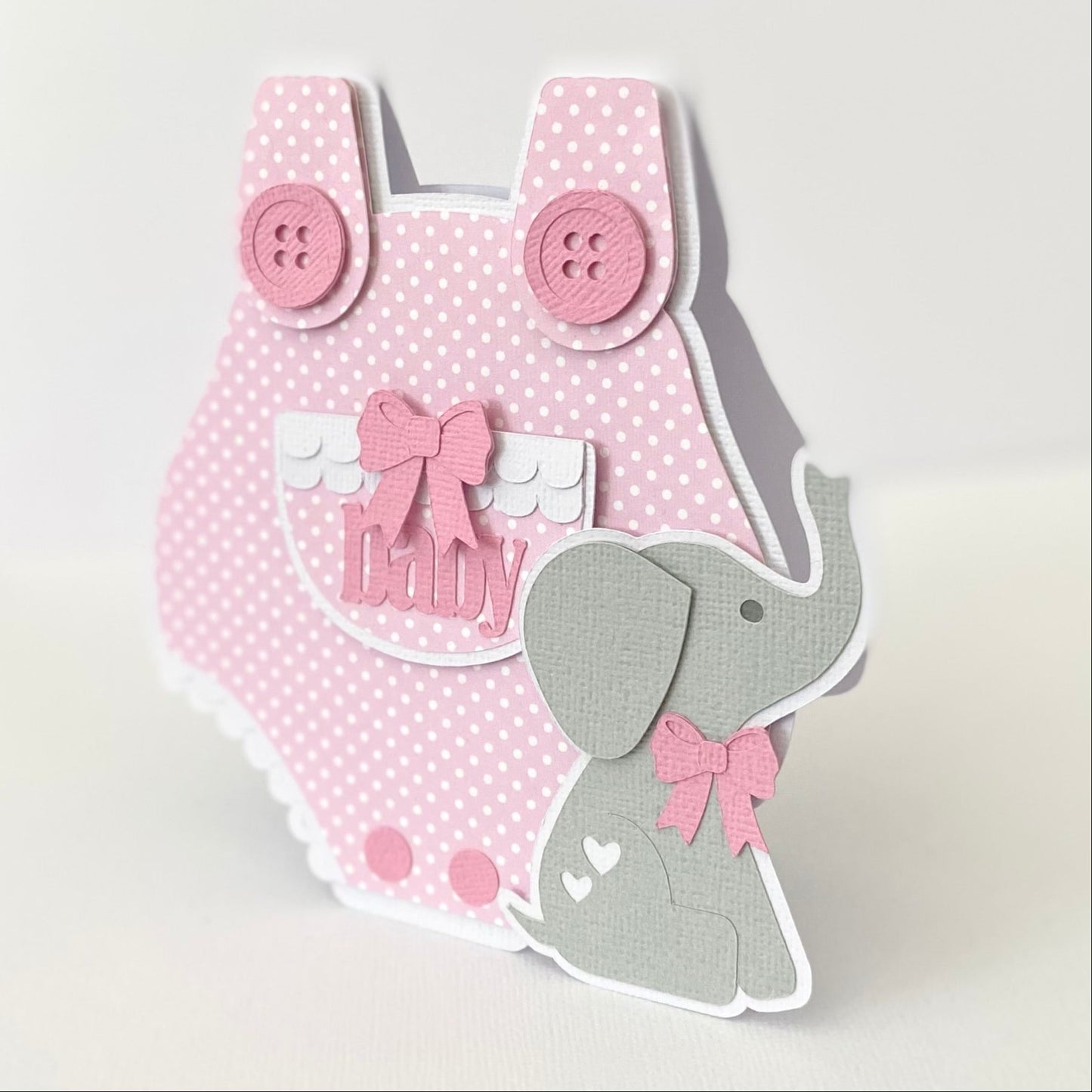 Baby romper card, new baby.