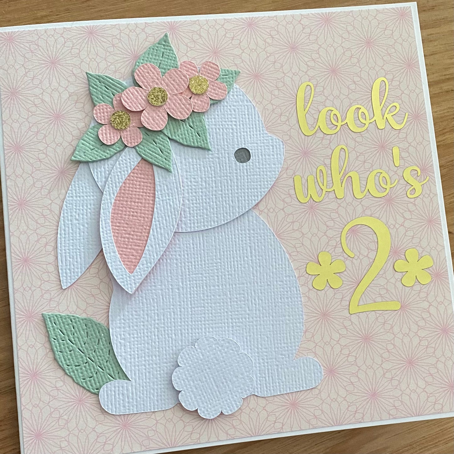 Some Bunny is One. Birthday card, first birthday.