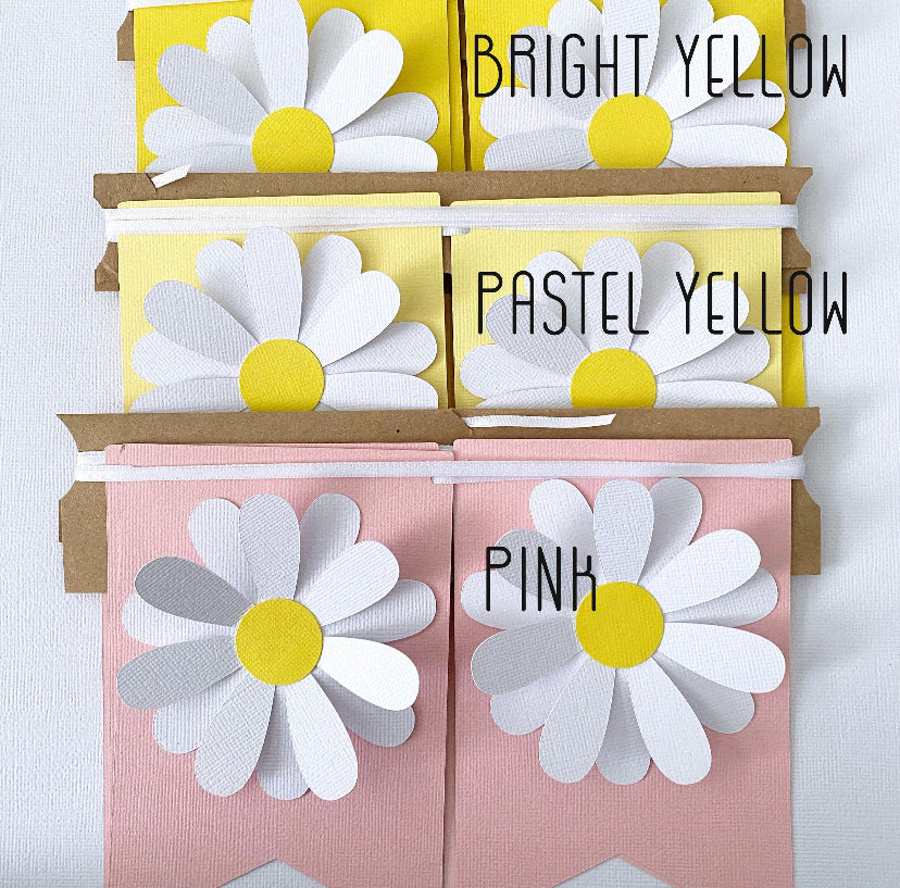 Daisy ONE Banner. First birthday bunting.