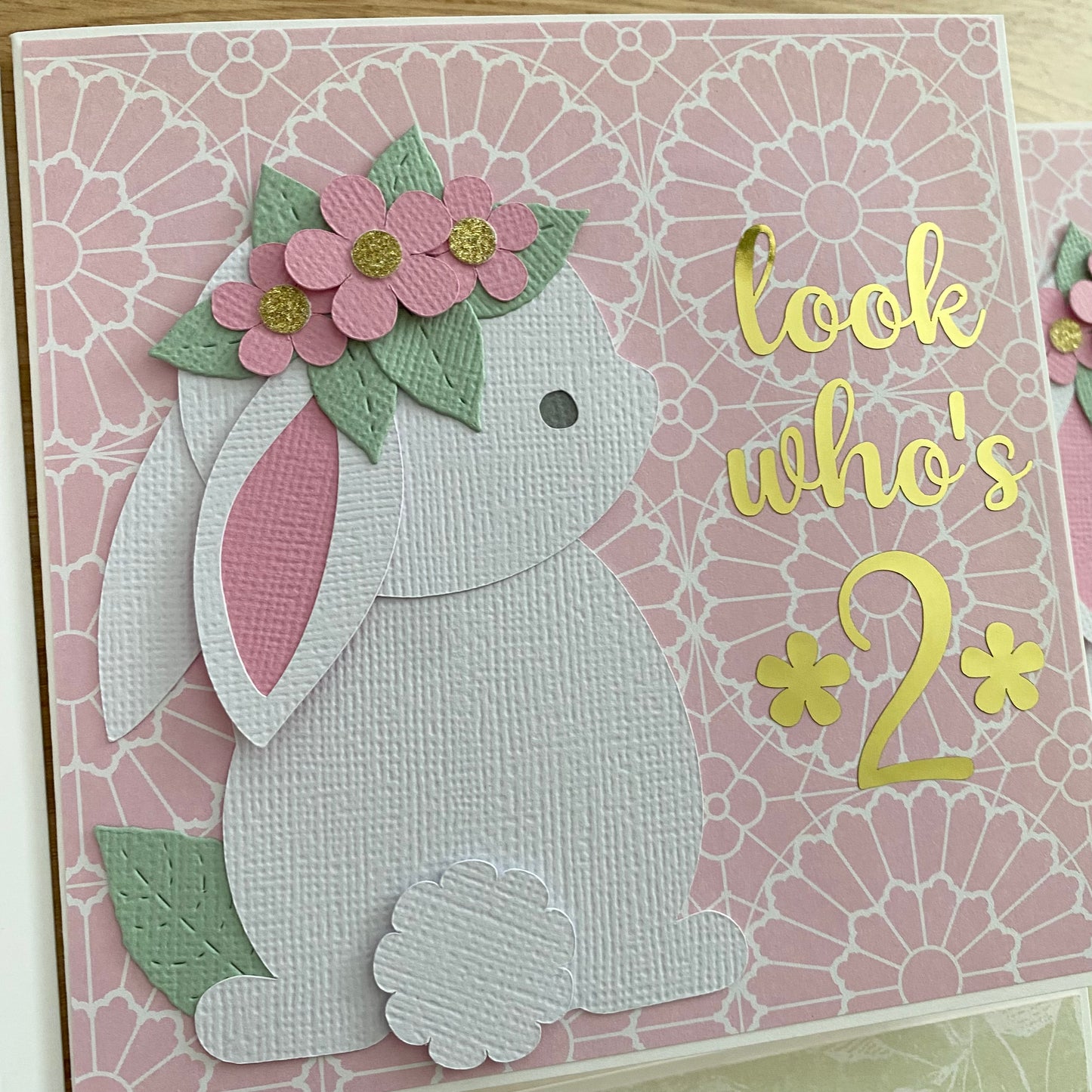 Some Bunny is One. Birthday card, first birthday.