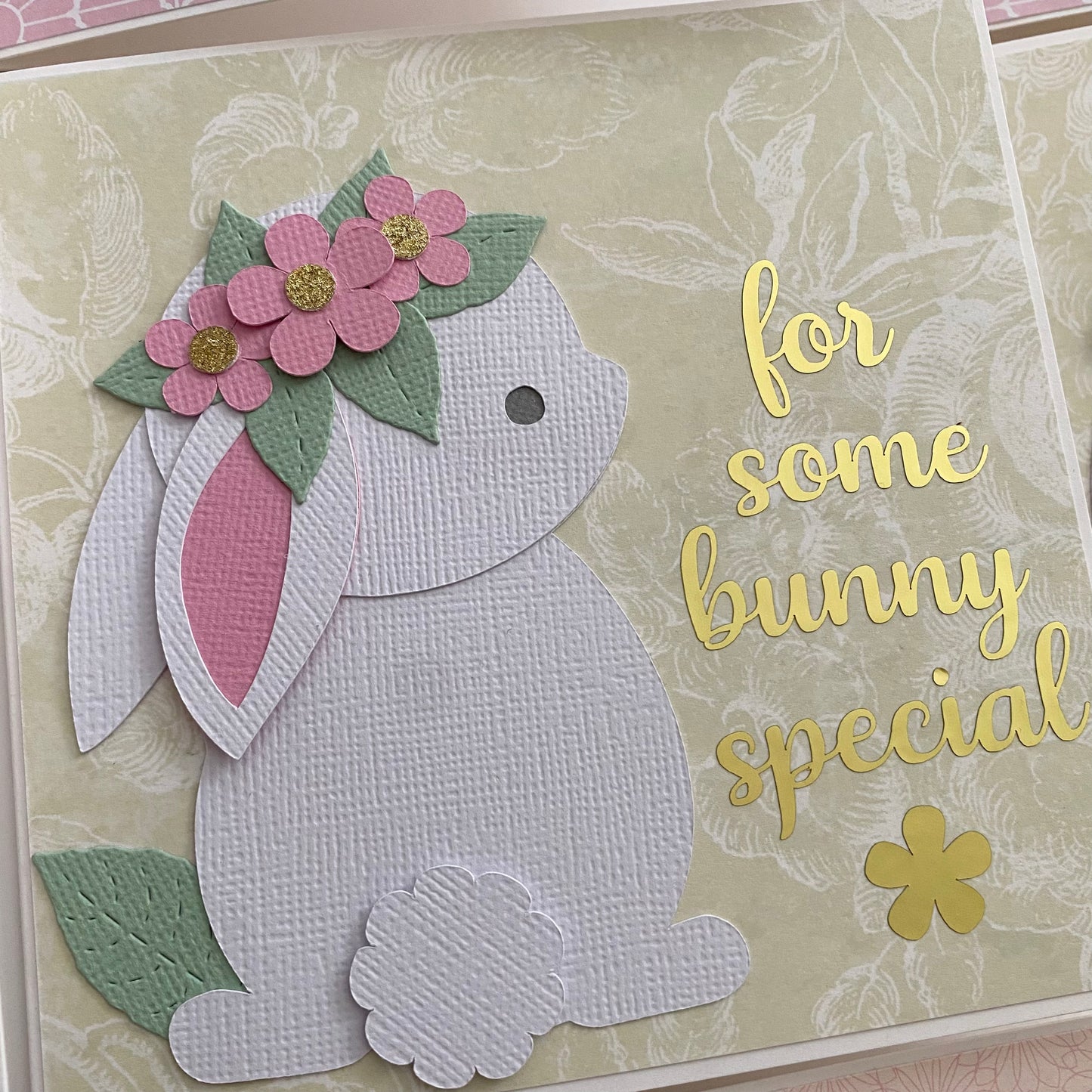 Some Bunny is One. Birthday card, first birthday.