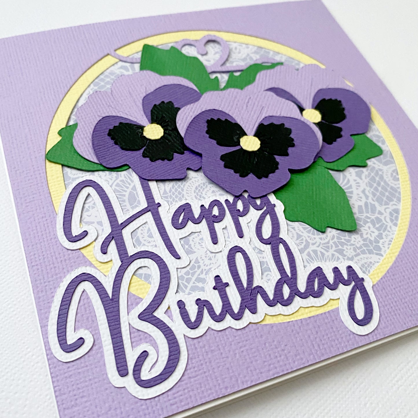 Pansy Mum Mother's day, birthday, for you, greeting card.
