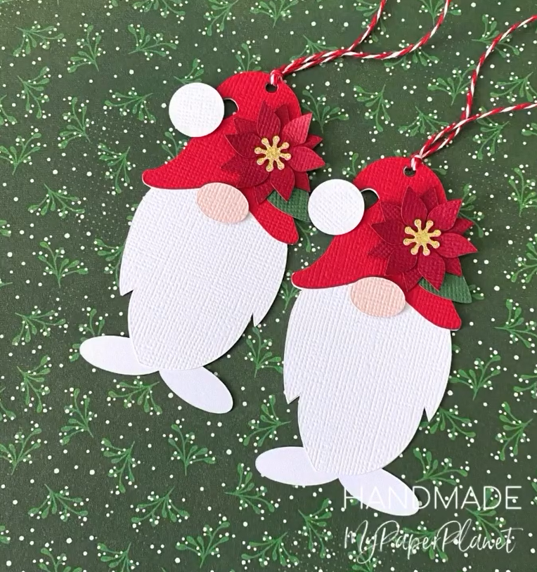 Christmas Gnome gift tags. Garden gnome, Gnome for the holidays.