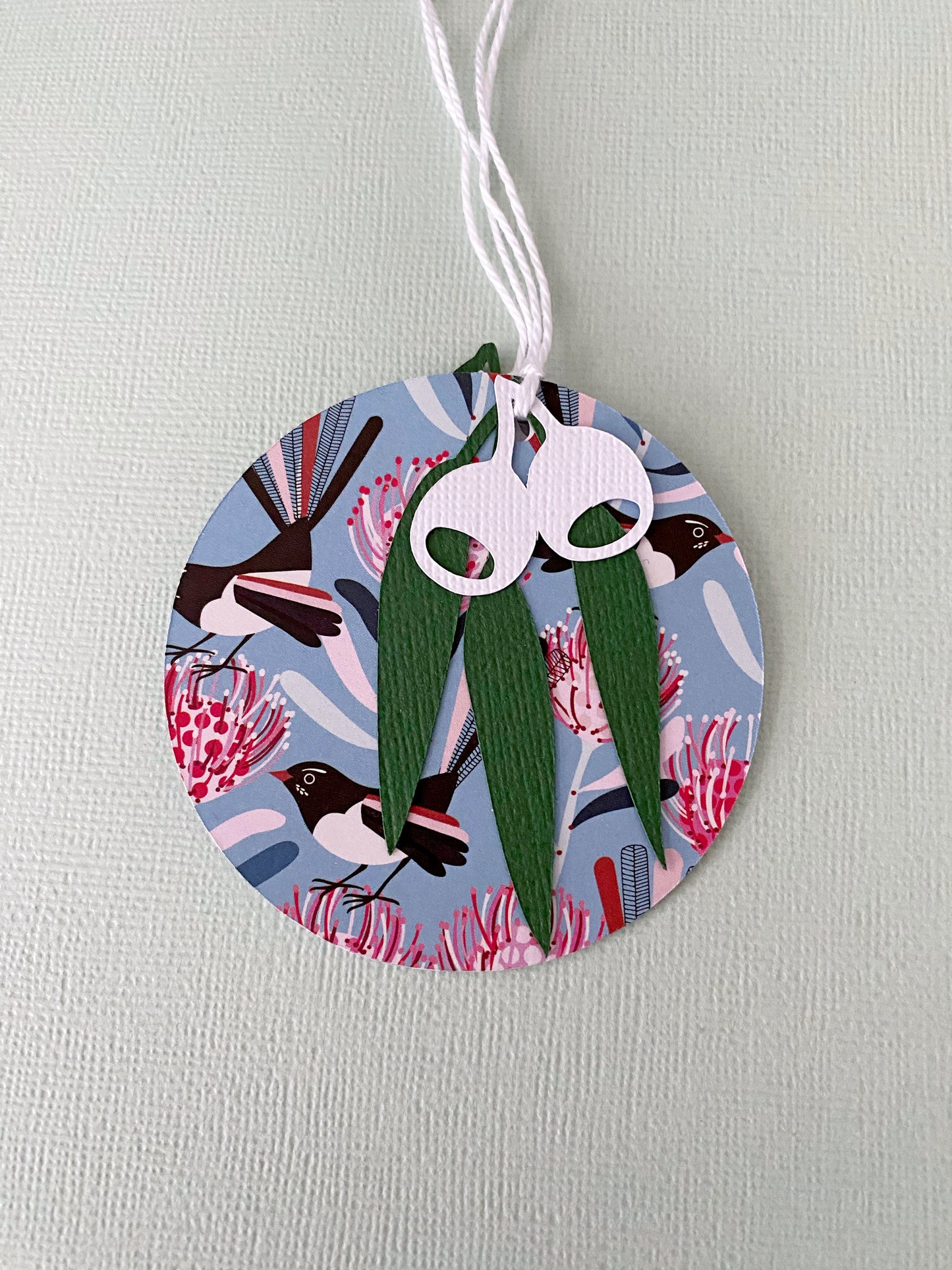 Australian Bird Gift Tags. Gum leaf, Christmas or birthday gift tags.