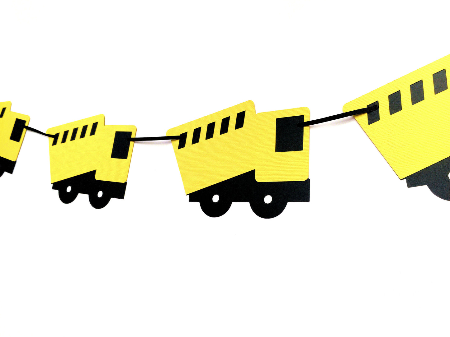 Construction Truck and Digger Party Banner