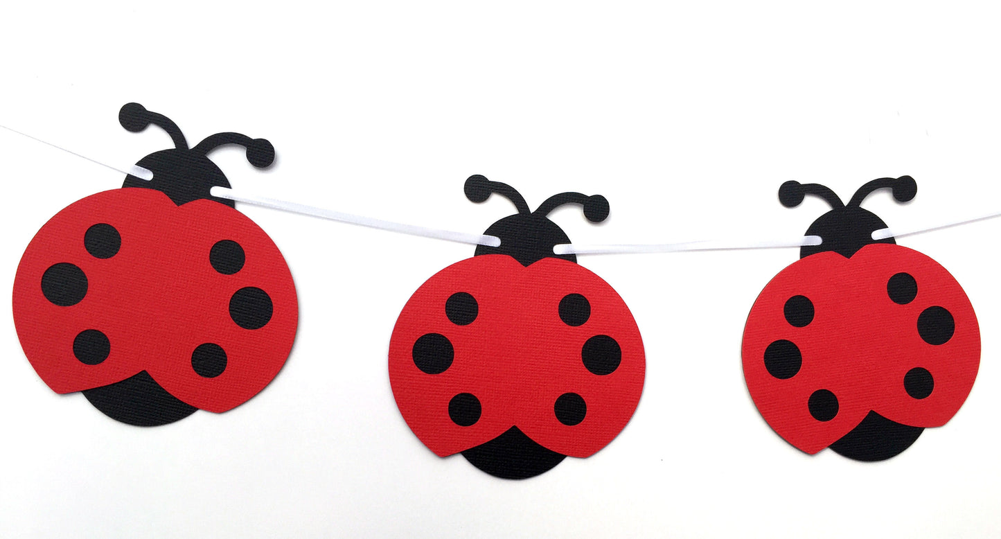 Ladybug Garland Red and Black
