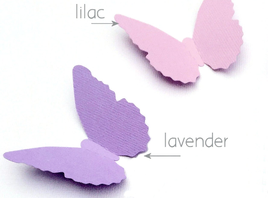 Butterfly shapes small.