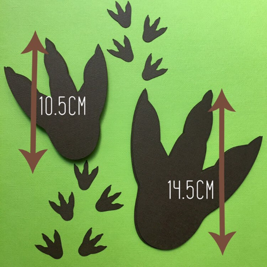 Dinosaur Footprint shapes.