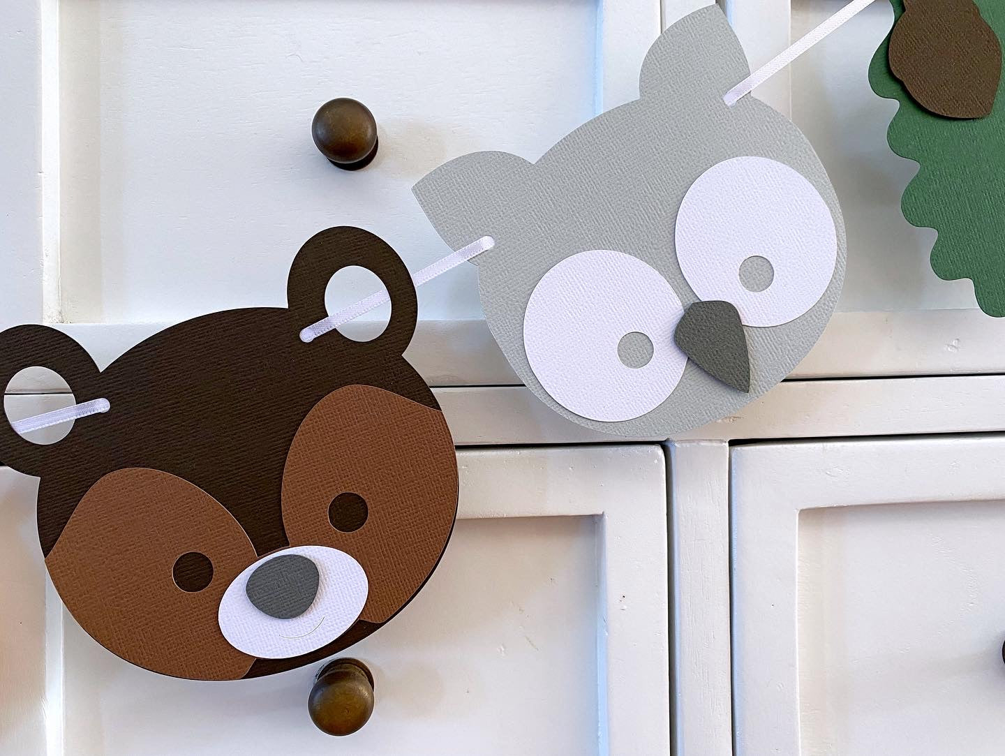 Woodland Animals Party Banner. Baby shower or birthday decor.