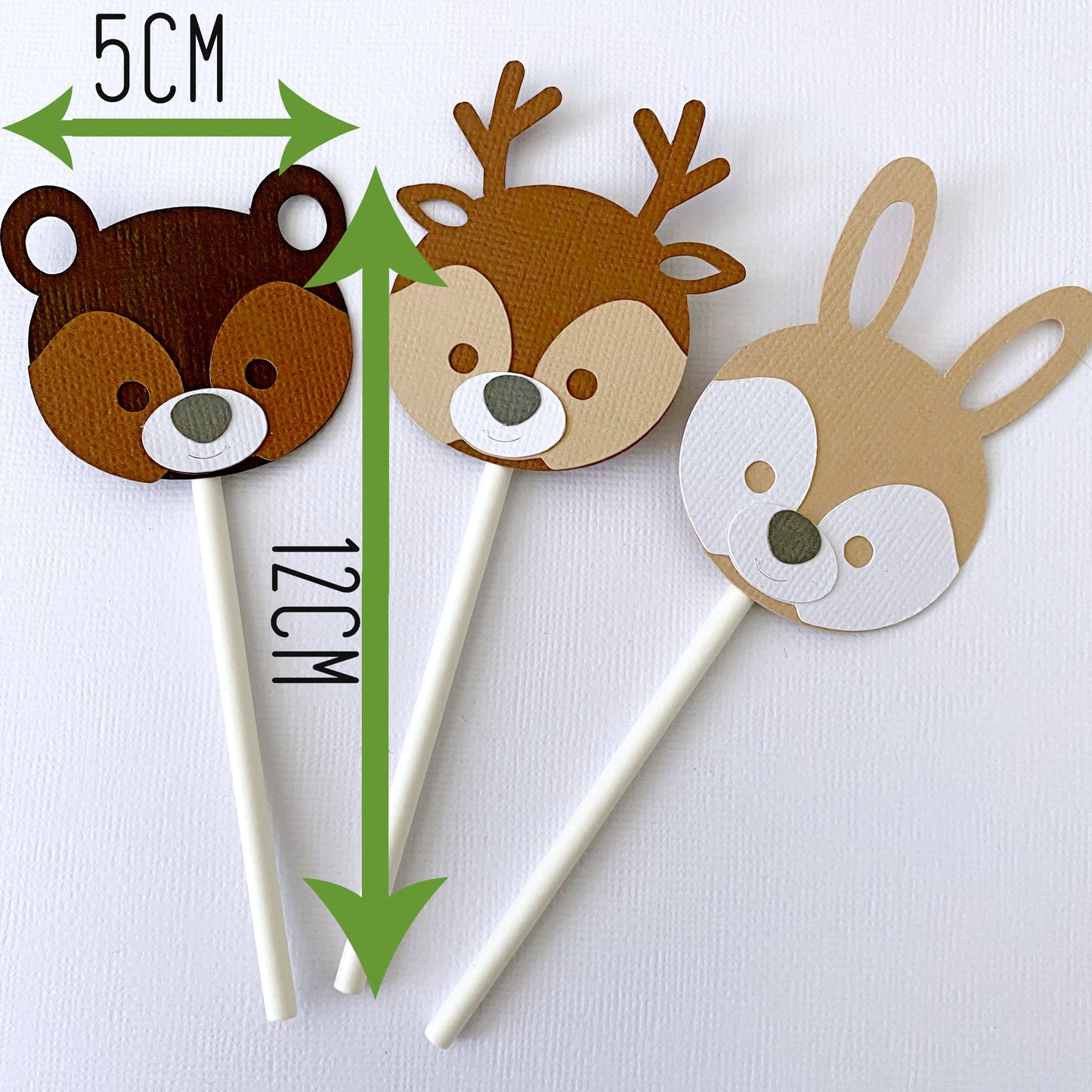 Woodland Animal Cupcake Toppers. Forest critters.
