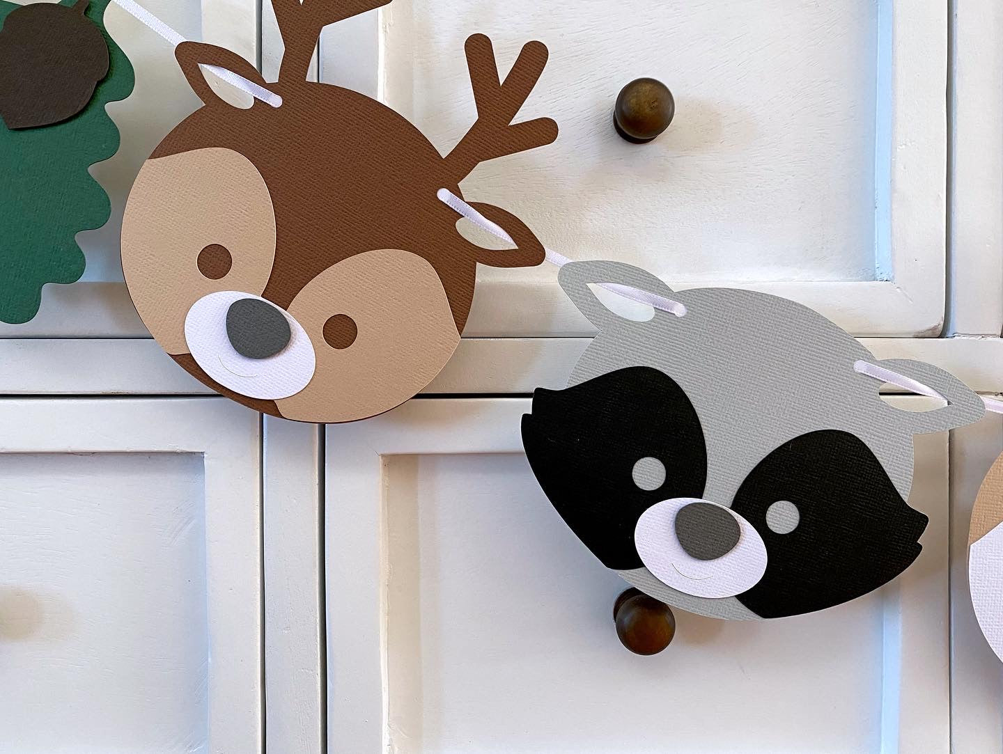 Woodland Animals Party Banner. Baby shower or birthday decor.
