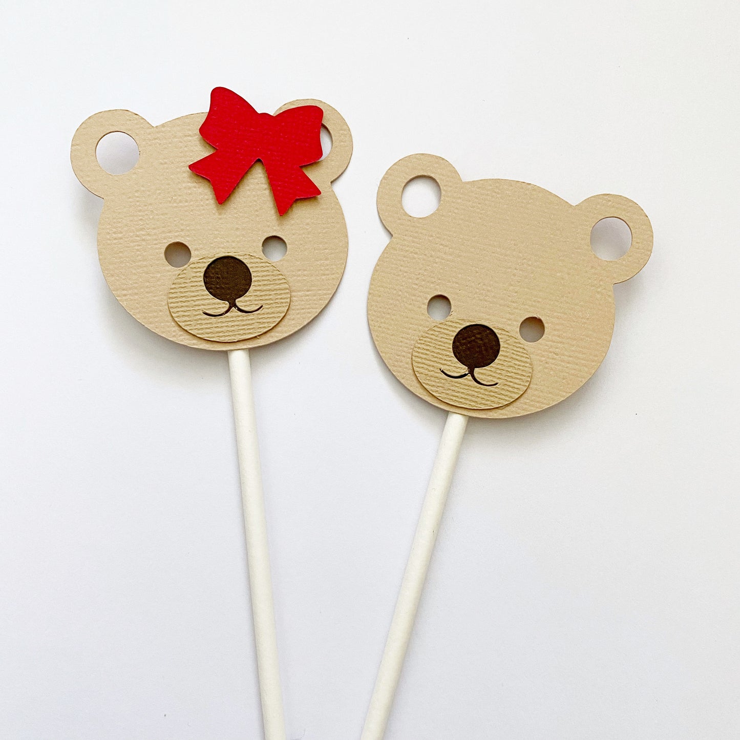 Teddy Bear Cupcake Toppers