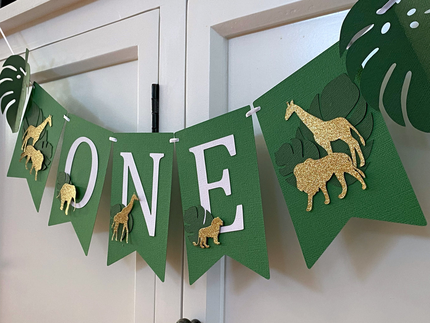 Jungle, Zoo, Safari ONE First birthday Banner