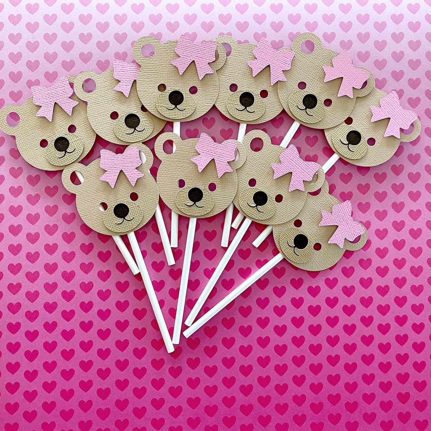Teddy Bear Cupcake Toppers