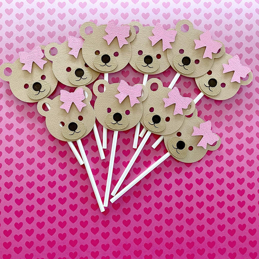 Teddy Bear Cupcake Toppers