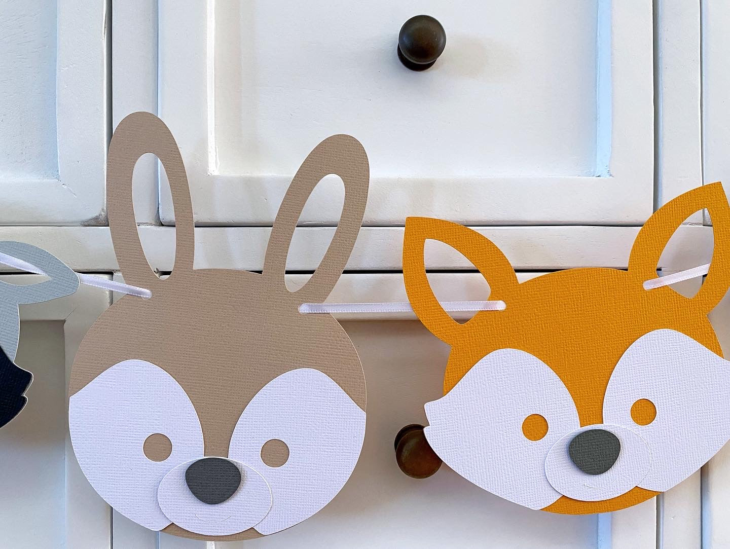 Woodland Animals Party Banner. Baby shower or birthday decor.