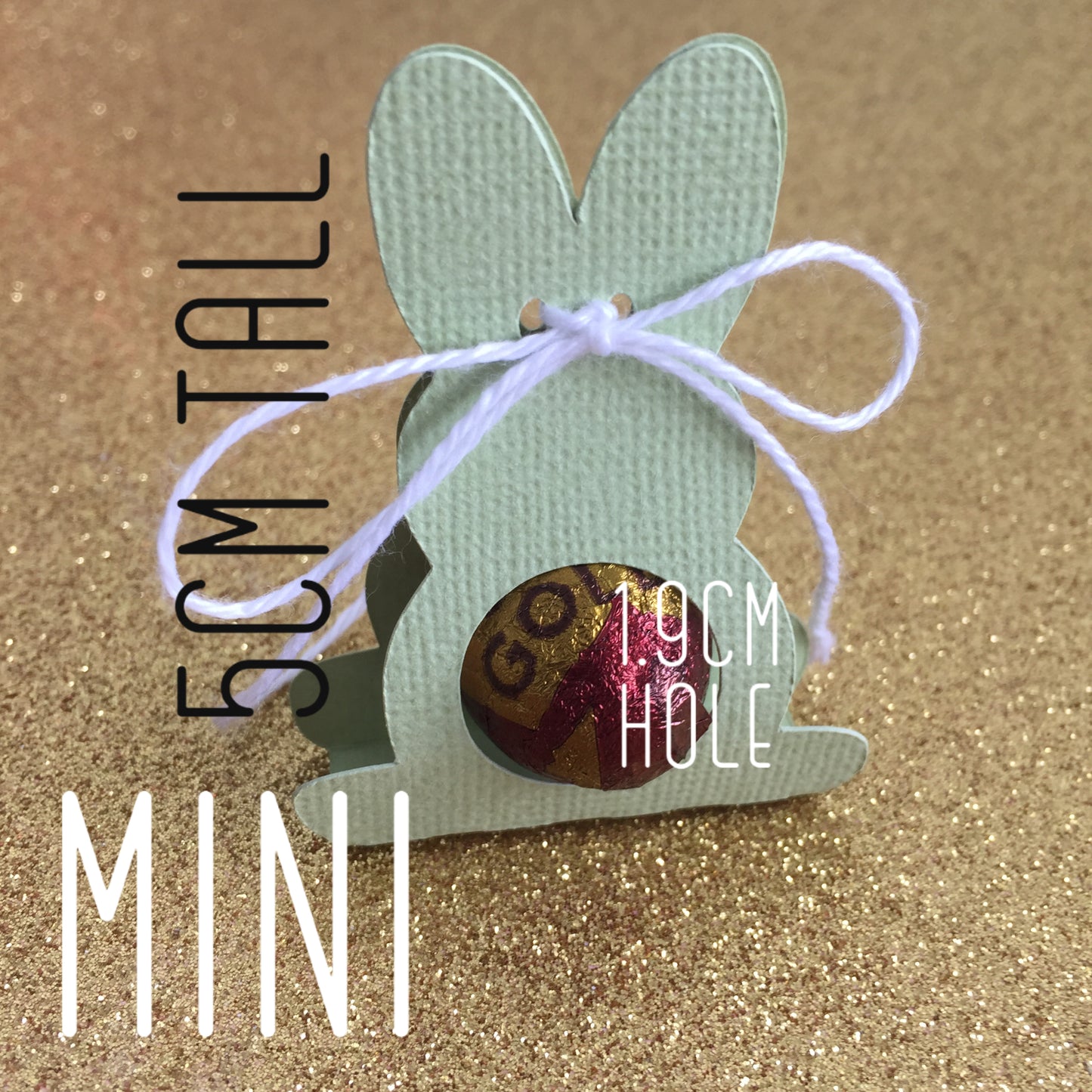 Mini Pastel Bunny Rabbit Lollipop holder. Easter egg wrapper.