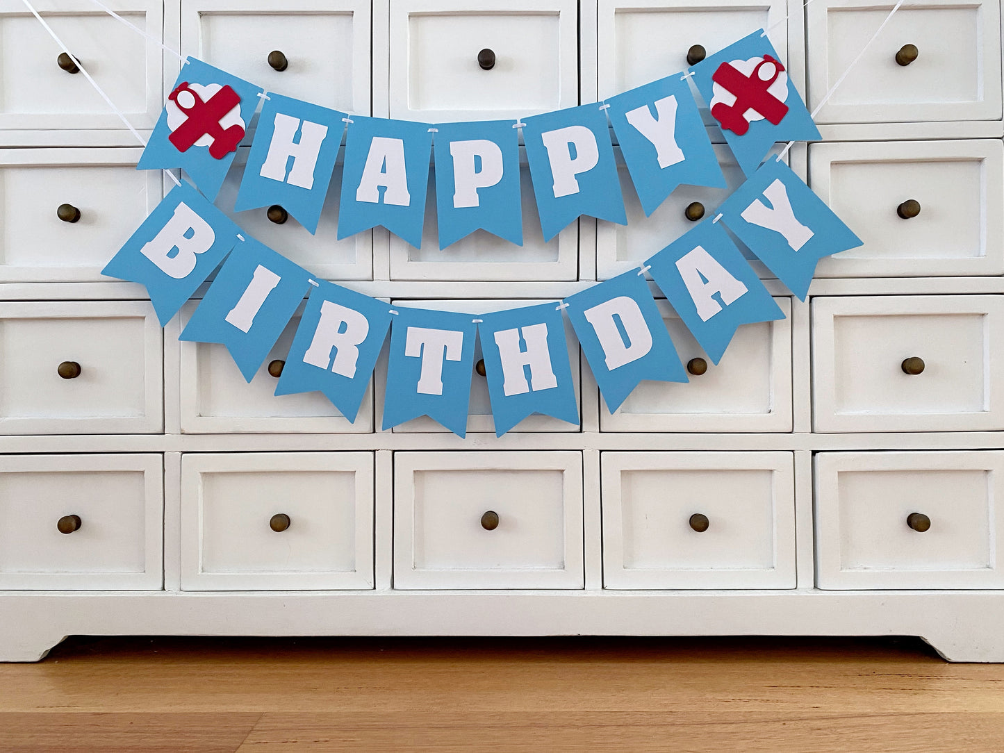 Aeroplane HAPPY BIRTHDAY banner. Air plane birthday.