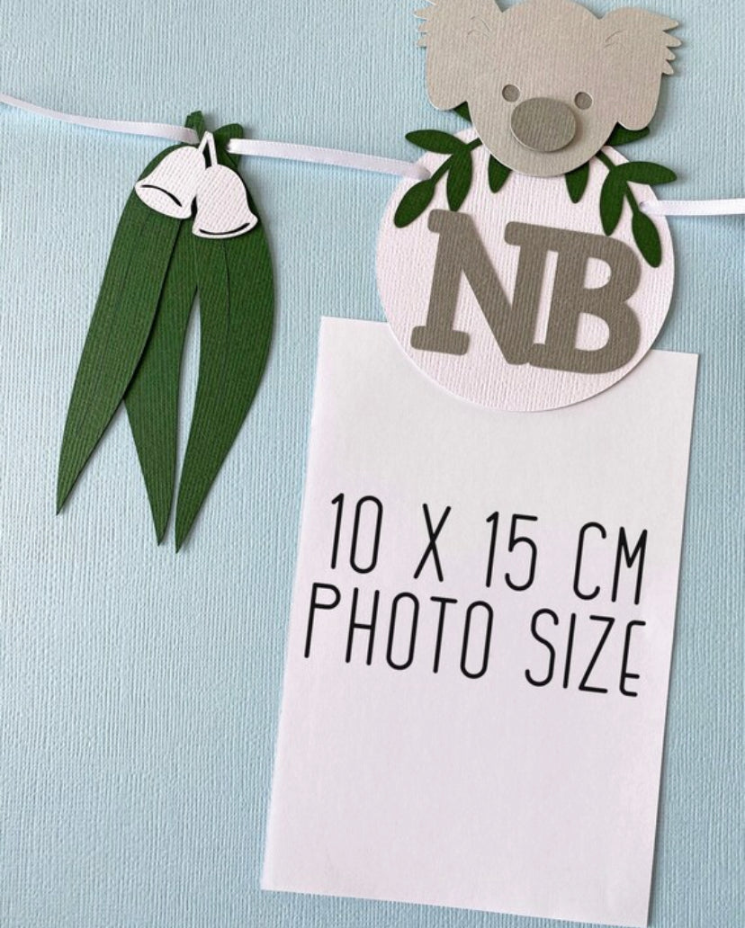 Woodland Animal First Birthday Banner. NB-12 Month photo garland.