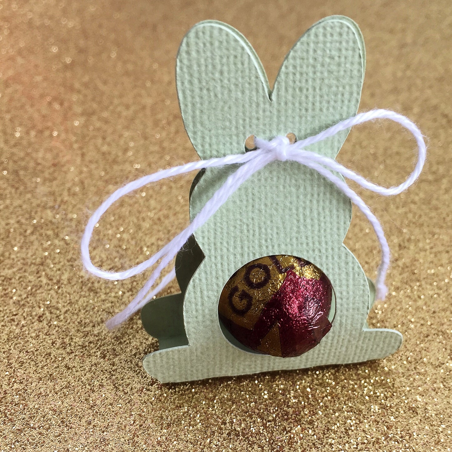 Mini Pastel Bunny Rabbit Lollipop holder. Easter egg wrapper.