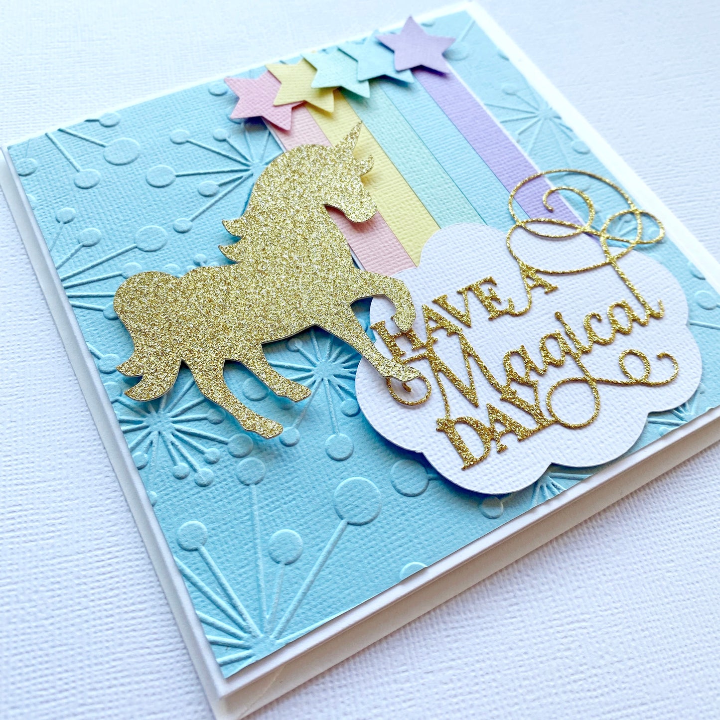 Unicorn Pastel Rainbow Greeting Card