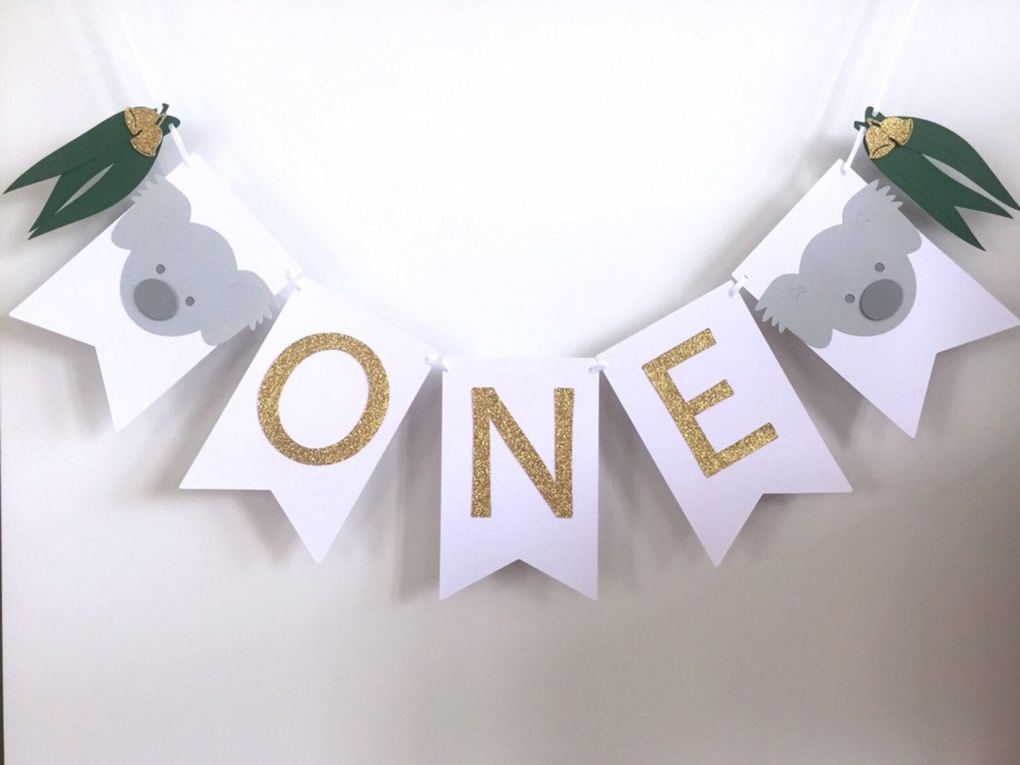 Koala ONE Banner. First birthday garland.