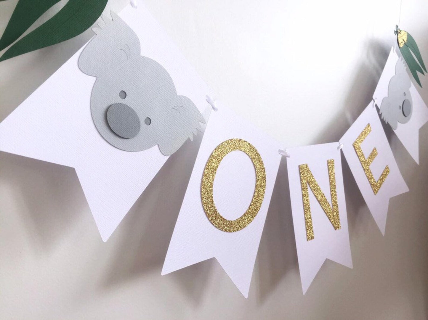 Koala ONE Banner. First birthday garland.