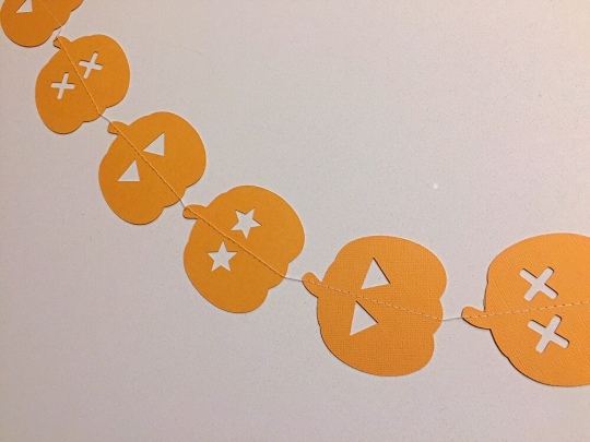 Halloween Pumpkin Jack o Lantern garland