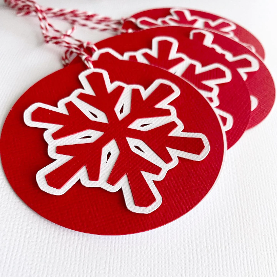 Christmas Snowflake gift tags.