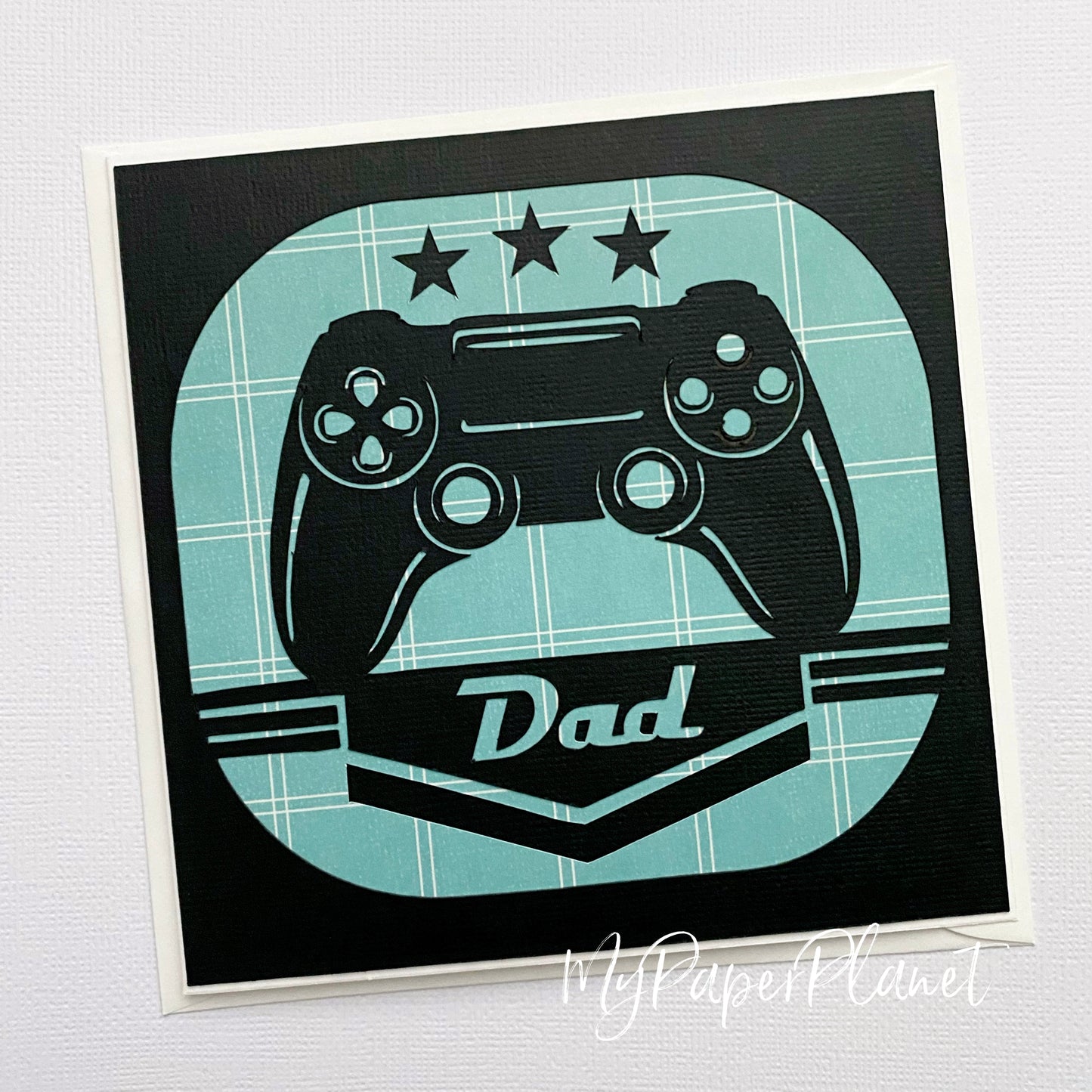 DAD Father's Day, Birthday card, Gamer, game controller.