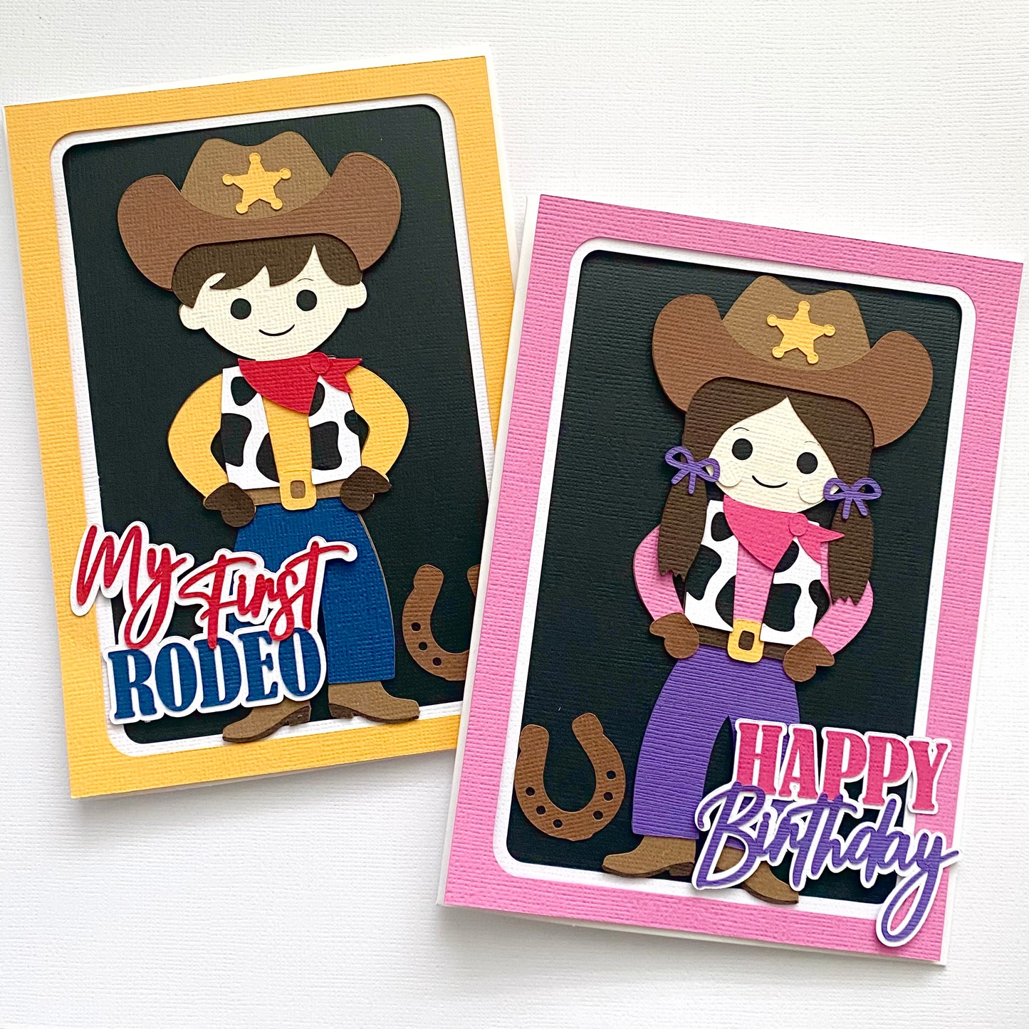 Cowboy or cowgirl birthday card.