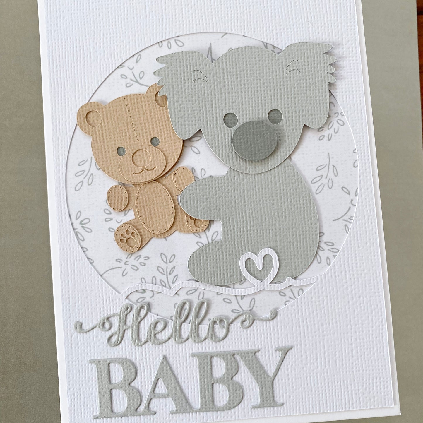 Koala Baby card, new baby, neutral, boy or girl.