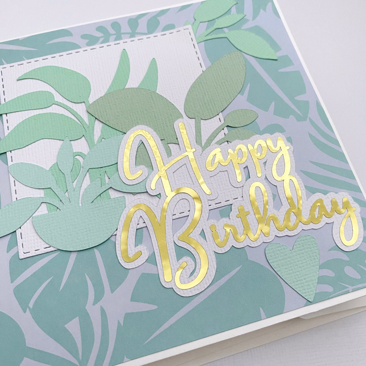 House plant card, birthday, greeting card.