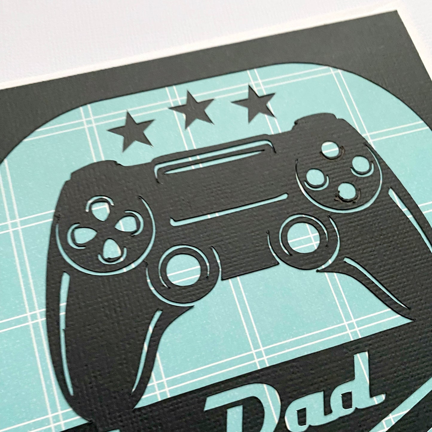 DAD Father's Day, Birthday card, Gamer, game controller.