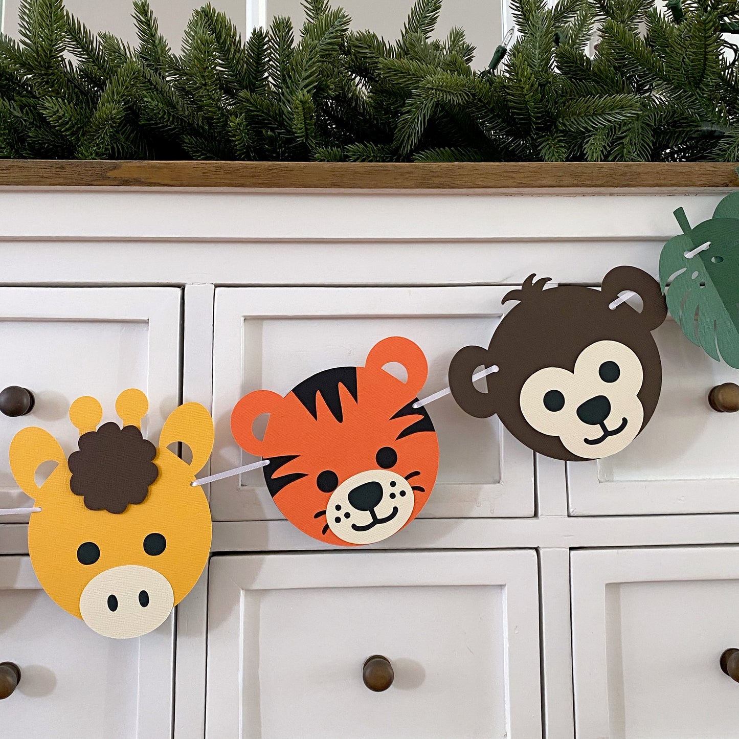 Jungle, Zoo, Safari animal birthday party banner