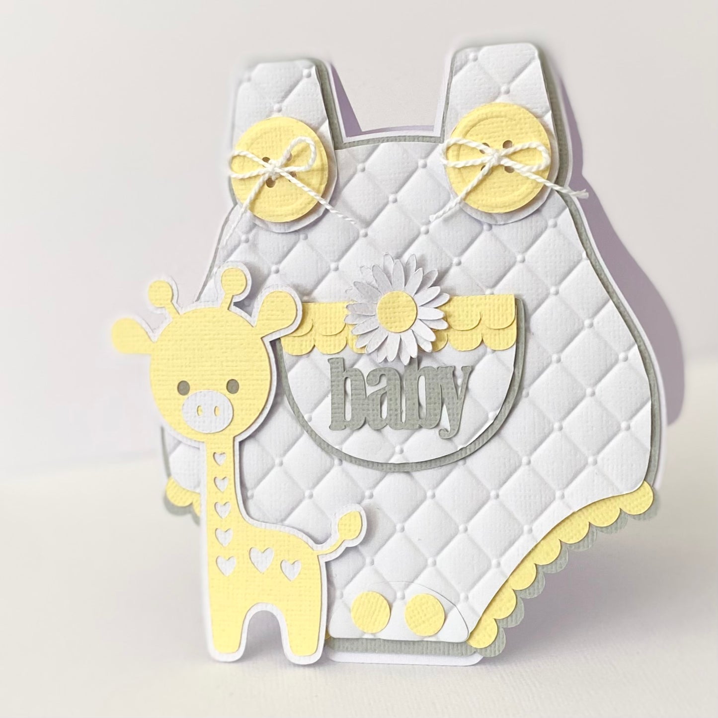 Baby romper card, new baby.