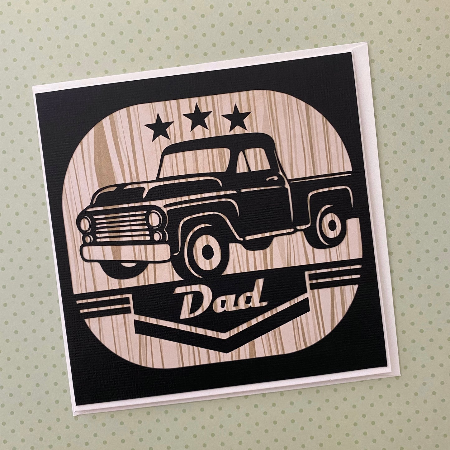 DAD Father's Day, Birthday card, Truck or Fish.