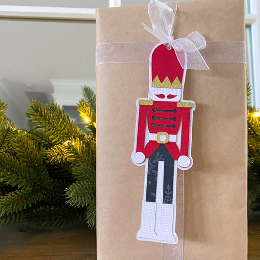 Nutcracker gift tags, Christmas gifting. Bright or pastel.