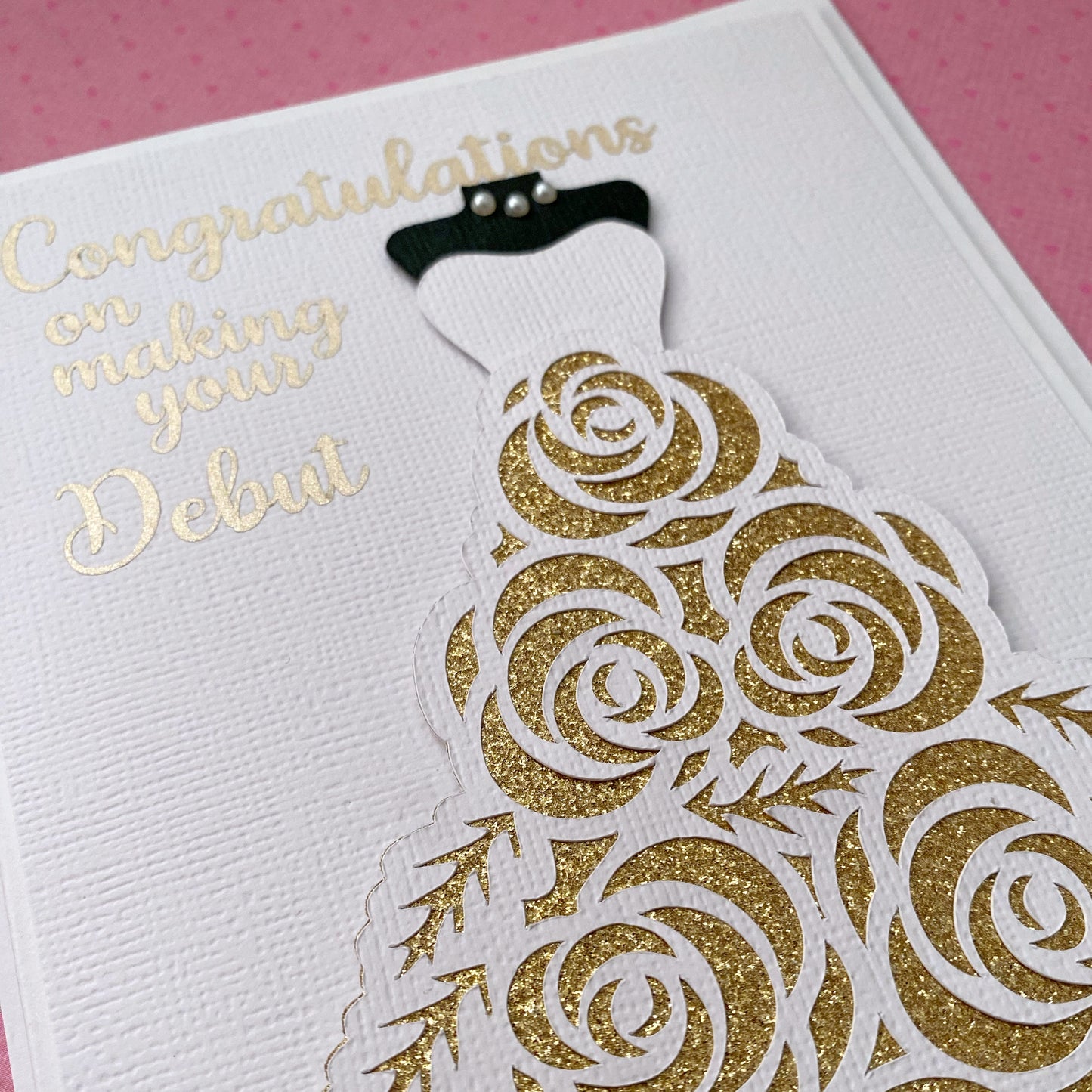 Congratulations on making your Debut, floral debutante card.