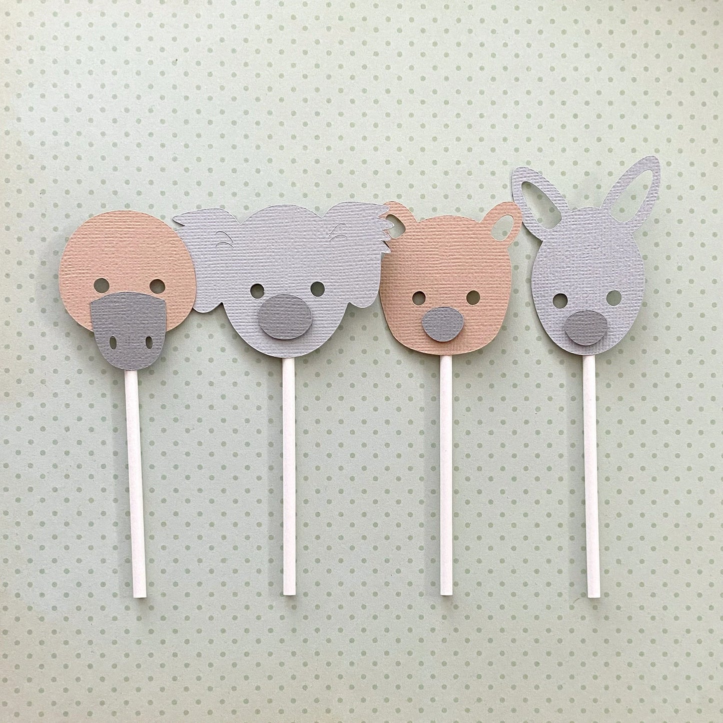 Aussie native animal cupcake toppers