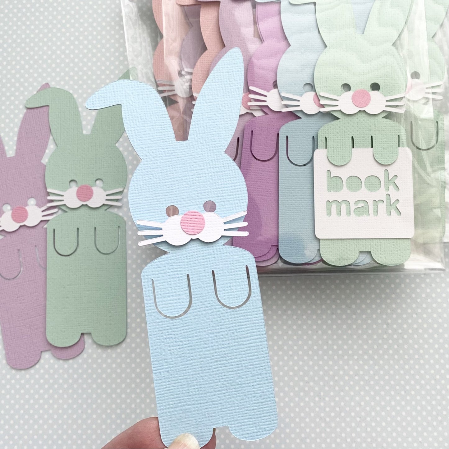 Bunny bookmarks. Easter sugar-free class gifts.