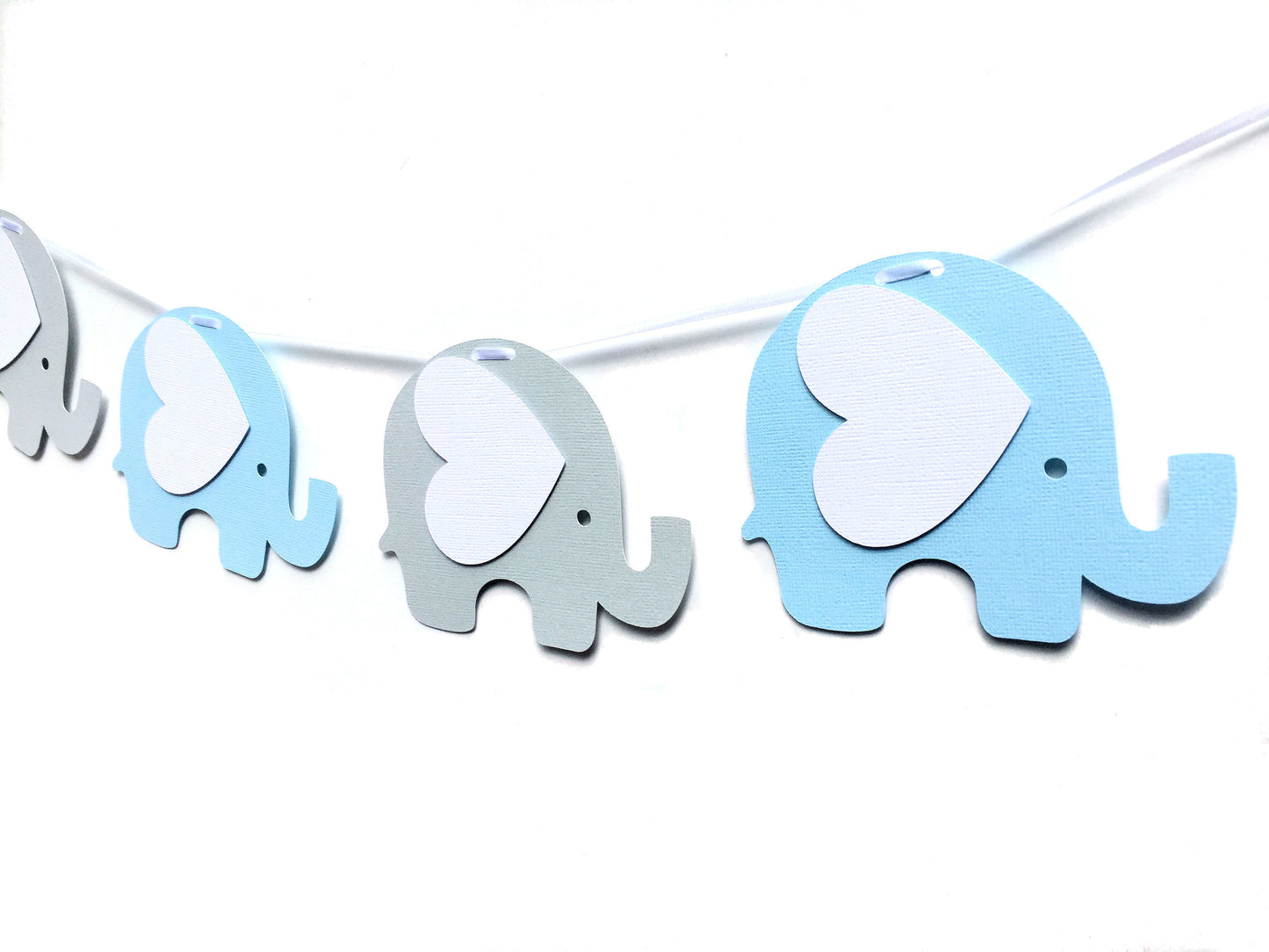Elephant Banner Blue and Grey