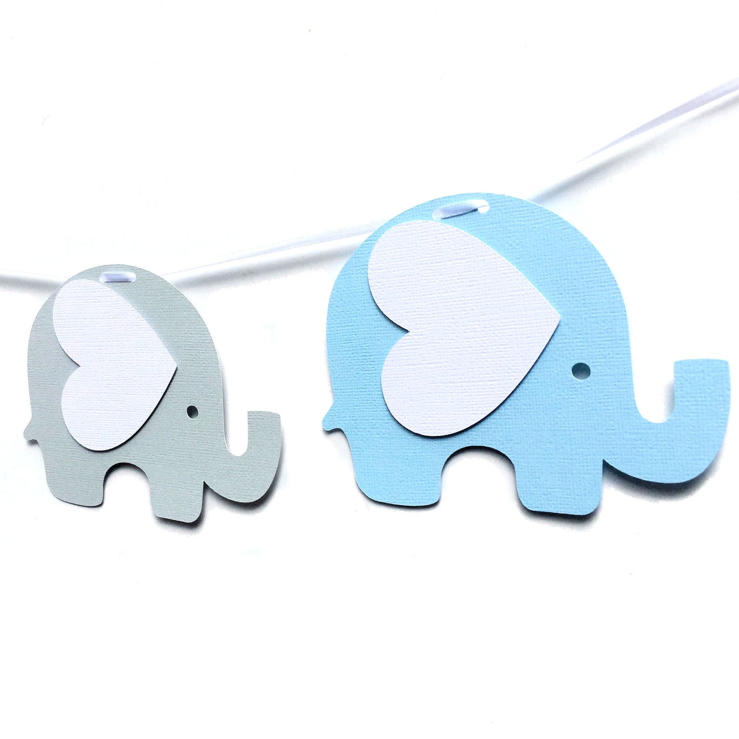 Elephant Banner Blue and Grey