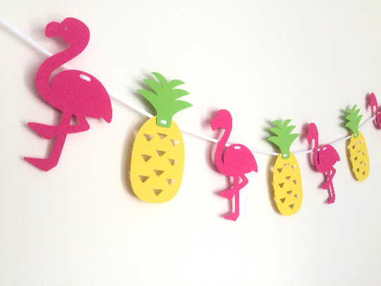 Flamingo Tropical Party Banner