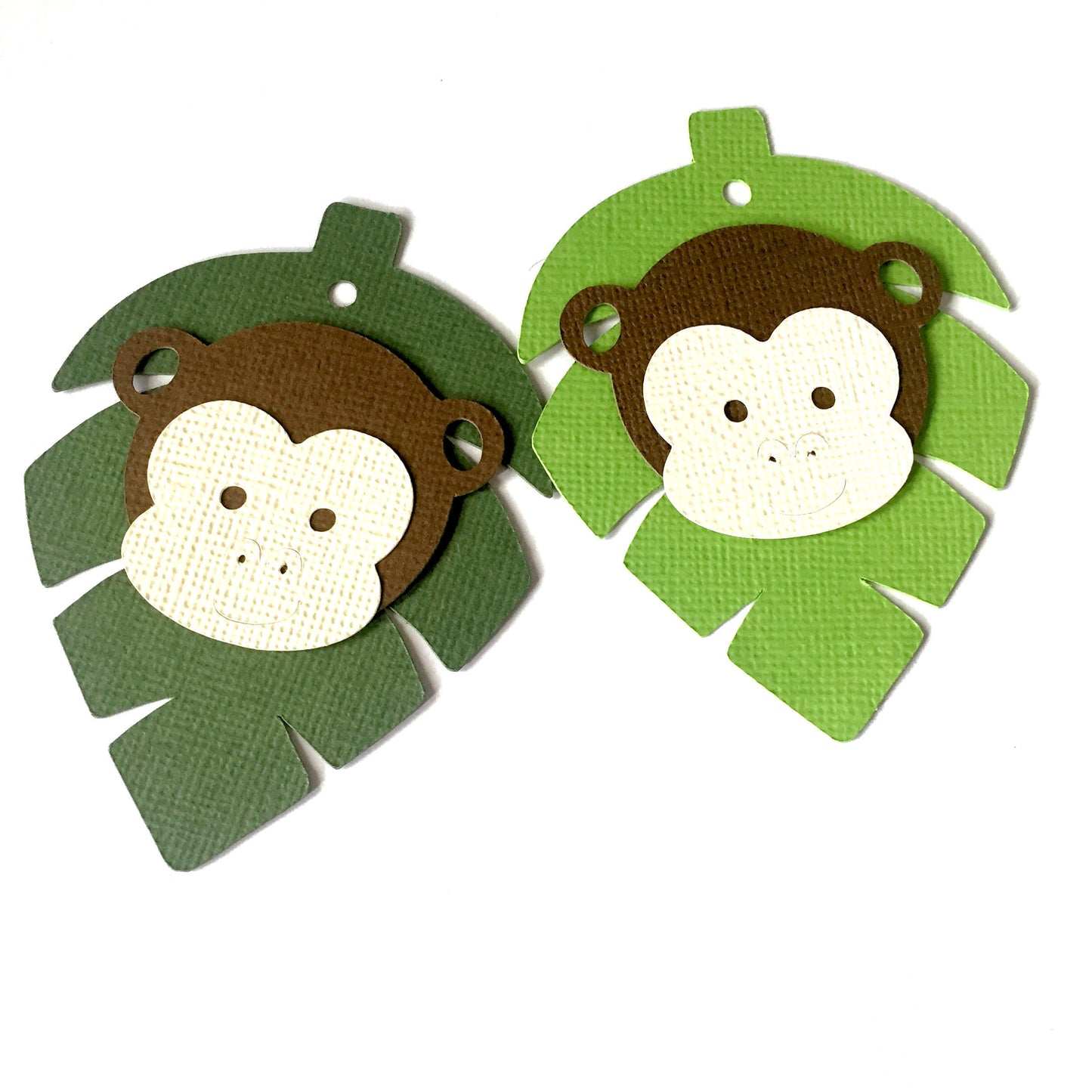 Monkey Jungle Leaf Gift Tags
